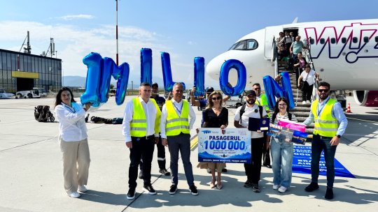 Pasagerul cu numărul un milion a aterizat astăzi la Aeroportul Internațional Brașov-Ghimbav