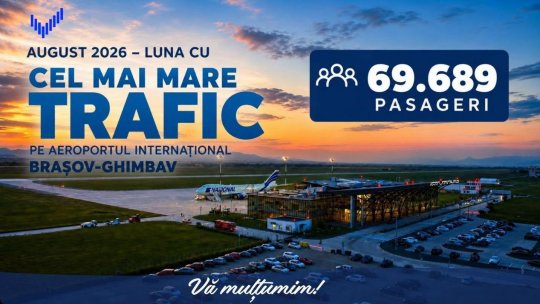Nou record pentru Aeroportul Internațional Brașov – Ghimbav