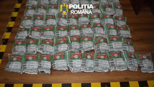 100 kg de tutun de mestecat, confiscate de polițiștii brașoveni