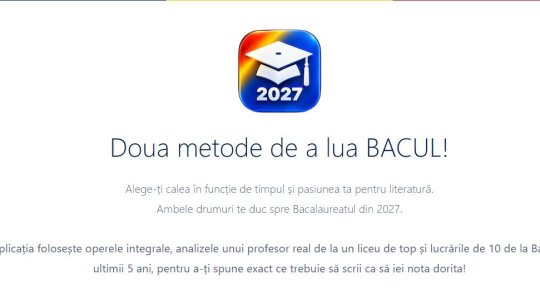 BAC27.com, aplicația e care elevii o pot folosi pentru a învăța cu adevărat operele literare din programa pentru Bacalaureat 2027