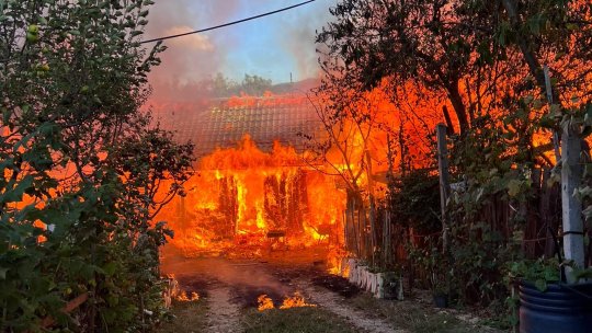 Incendiu la Râșnov | VIDEO