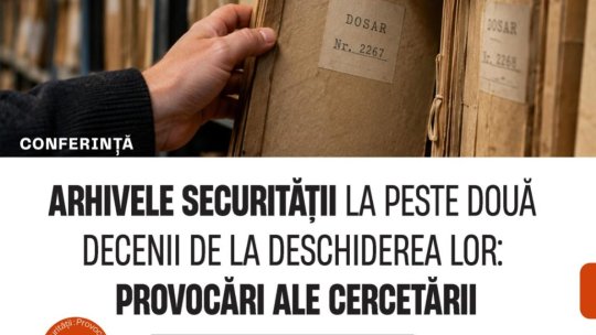 Conferinţa „Arhivele Securităţii la peste două decenii de la deschiderea lor: provocări ale cercetării”, la Mediatecă