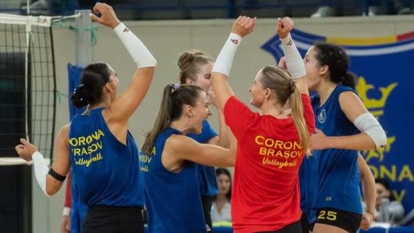 Volei feminin: Corona Brașov a terminat pe locul al doilea turneul amical Cupa Corona
