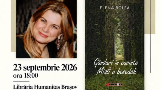 Lansare de carte: Gânduri în cuvinte / Misli v besedah, de Elena Bolfa, la Brașov