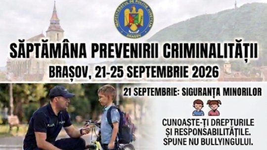 Săptămâna Prevenirii Criminalității, la Brașov. 5 zile de acțiuni și demonstrații organizate de polițiști