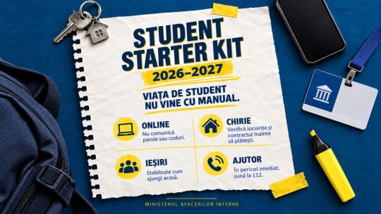 Kit de informații pentru studenți, lansat de MAI
