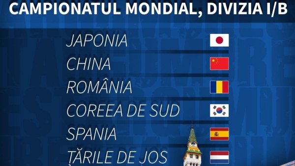 Hochei. România va găzdui în 2027 Campionatul Mondial pentru seniori, Divizia I, Grupă B