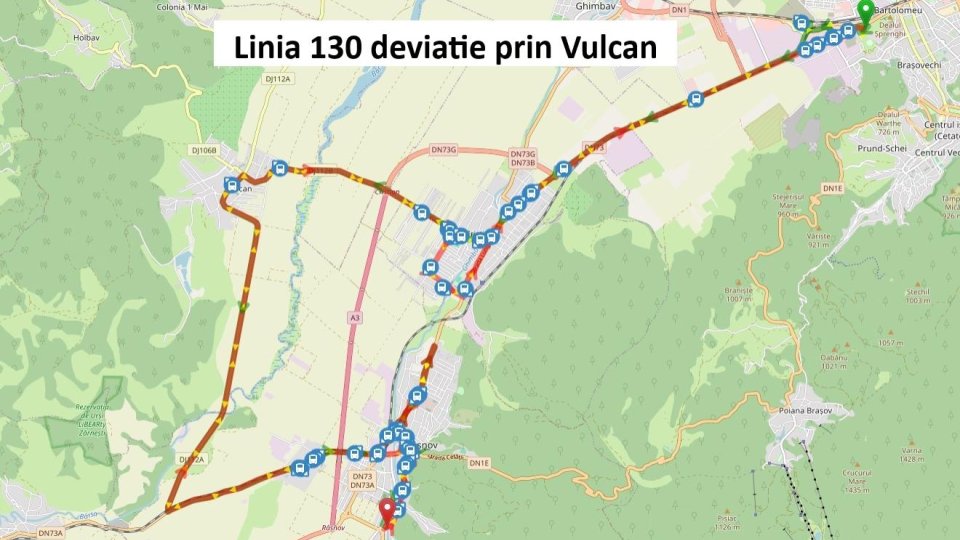Trei linii de transport public vor fi deviate în weekend