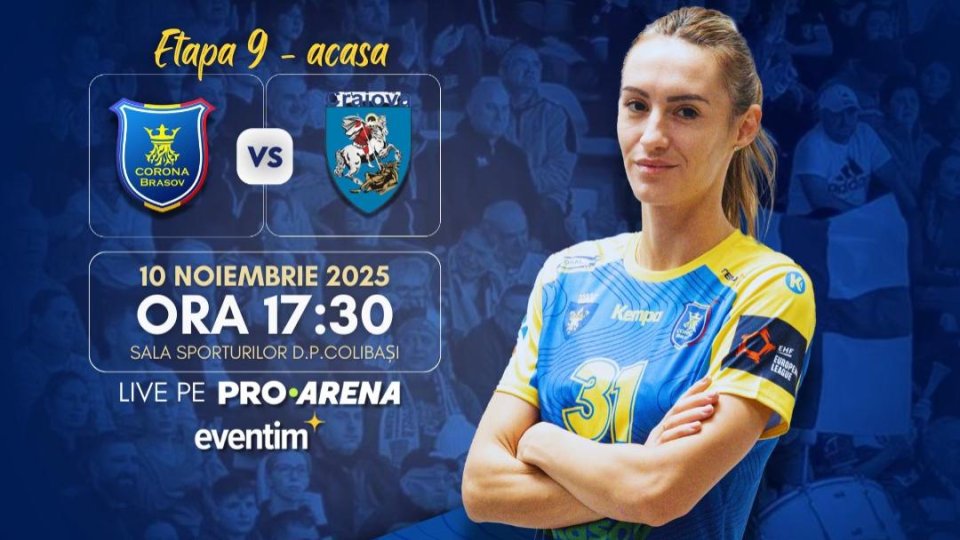 Handbal / Corona Brașov, meci cu SCM Craiova în Liga Florilor