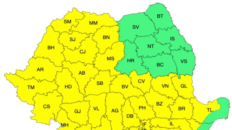 Avertizarea ANM: cod galben de caniculă!