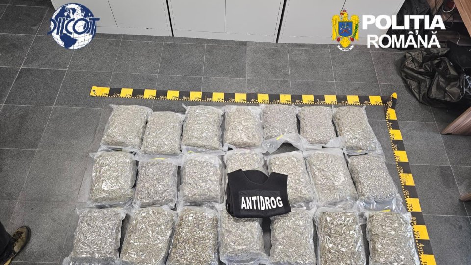 Bărbat din Brașov, cercetat pentru trafic de droguri. Ar fi deținut 21 de kilograme de canabis VIDEO