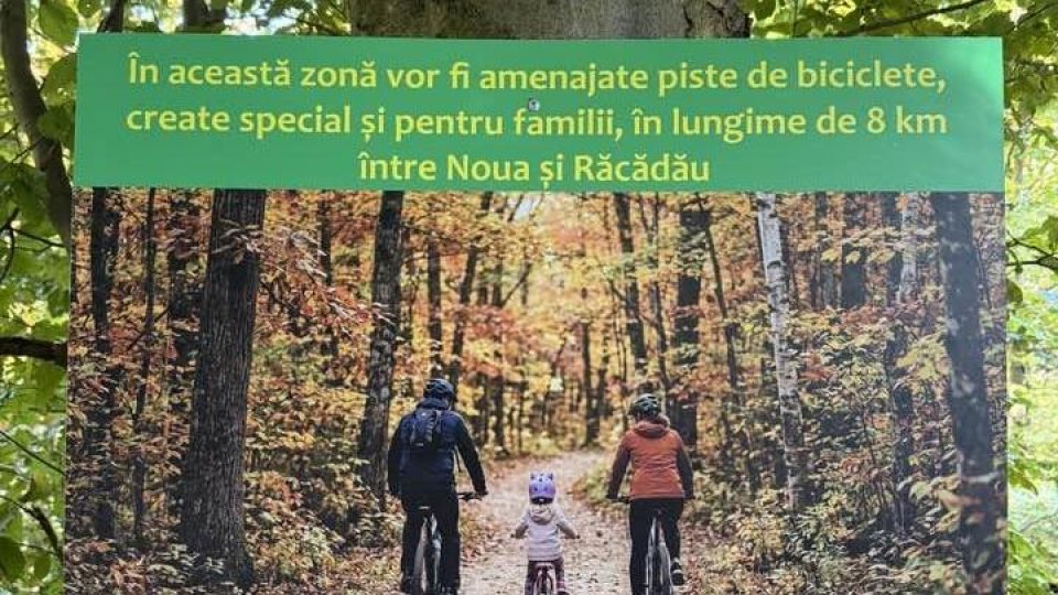 Prima pistă de biciclete în pădurile parc ale Brașovului