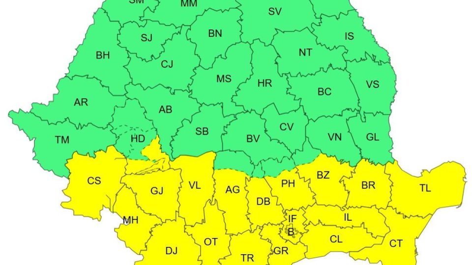 Cod galben de ninsori. Vremea se va răci semnificativ în sudul și estul țării, de Crăciun