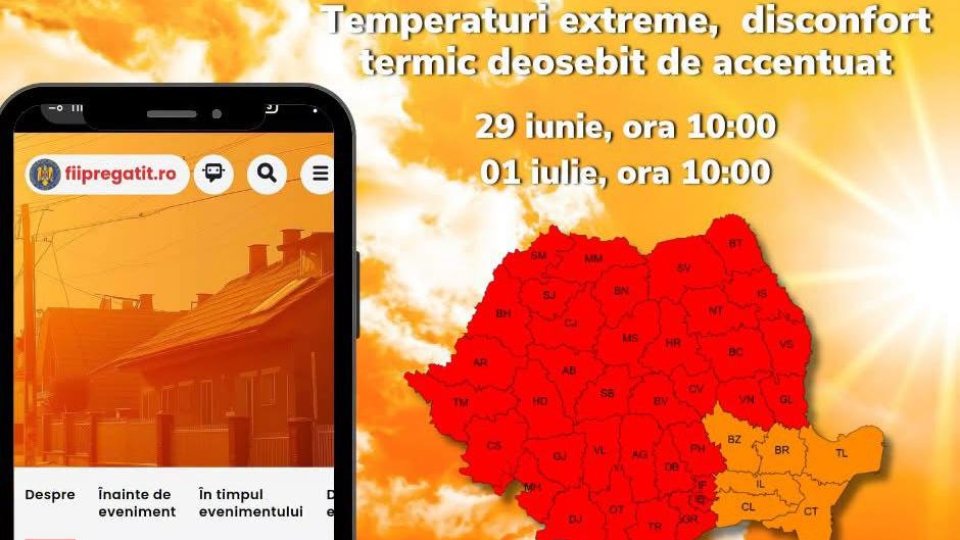 Cum ne protejăm de CODUL ROȘU de caniculă? Recomandările ISU Brașov