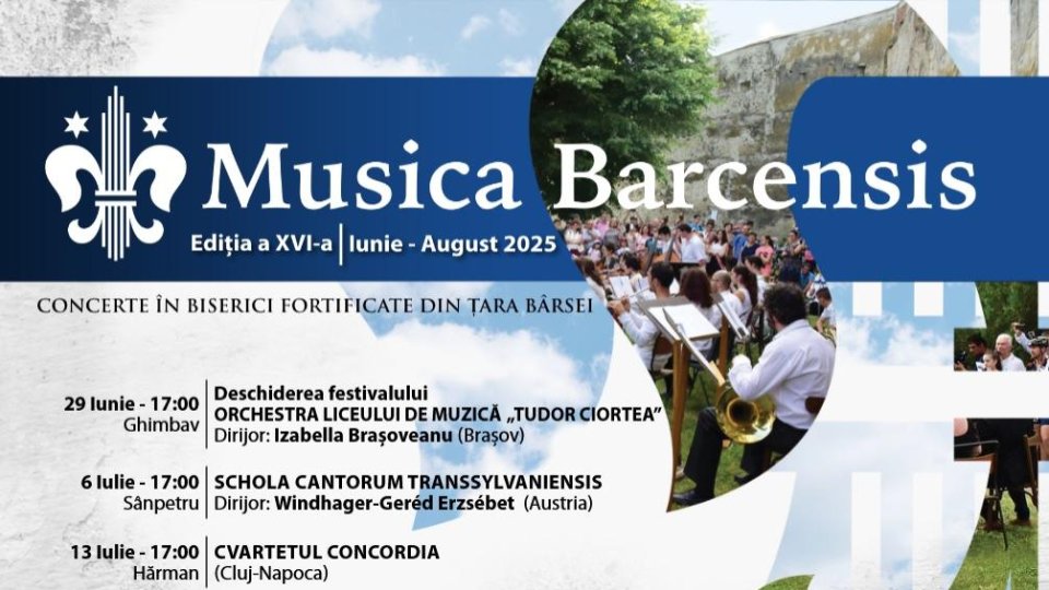 Festivalul Musica Barcensis revine la finalul lunii iunie