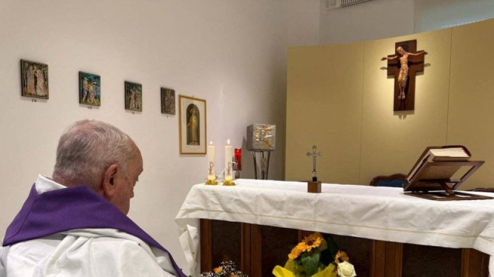 Prima fotografie de la spitalizarea papei Francisc