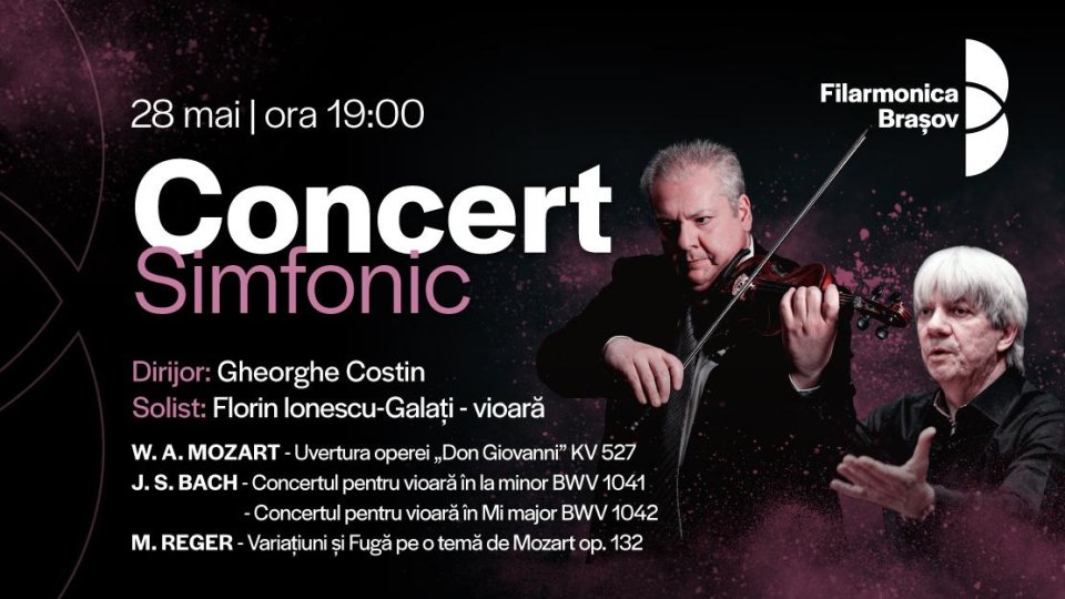Florin Ionescu-Galați interpretează două concerte de Bach, joi seară, la Filarmonica Brașov