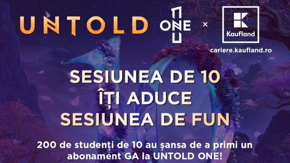 200 de studenți cu media 10 vor primi abonamente gratuite la UNTOLD ONE