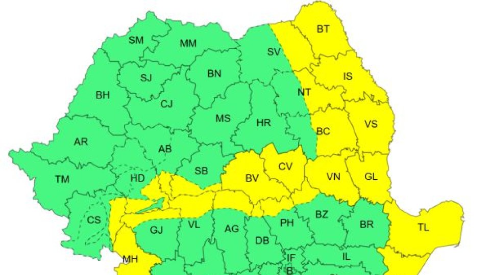 ANM: Brașovul, sub atenționare meteo COD GALBEN de vijelii, în weekend