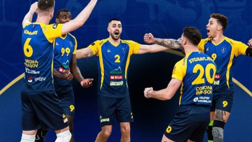 Volei masculin: Corona Brașov a eliminat pe Știința București și s-a calificat în cupele europene
