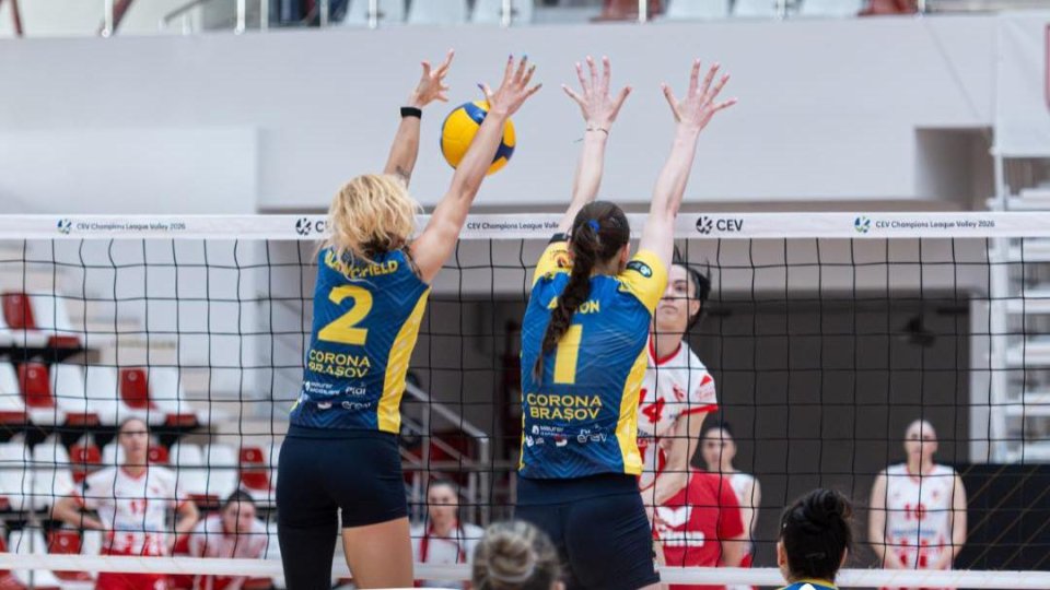Volei feminin. Corona este condusă cu 0-2 de Dinamo în finala mică a Diviziei A1