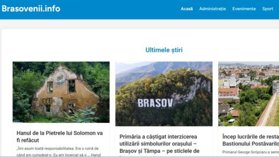 Site de știri pentru informarea brașovenilor