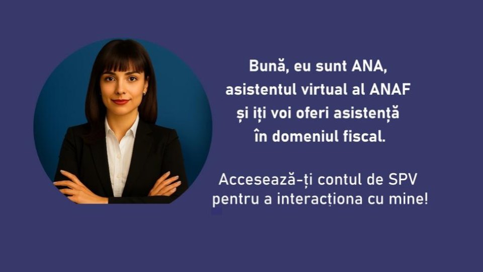 ANA - noul chatbot inteligent al Fiscului