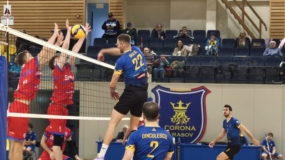 Volei masculin: Victorie pentru Corona Brașov în meciul cu Steaua București