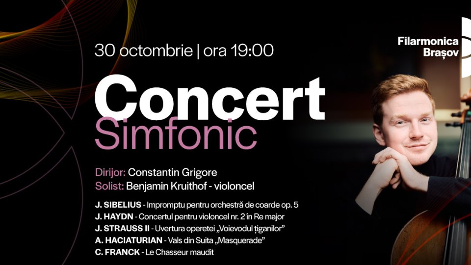 Concert extraordinar la Filarmonică, în finalul lunii octombrie