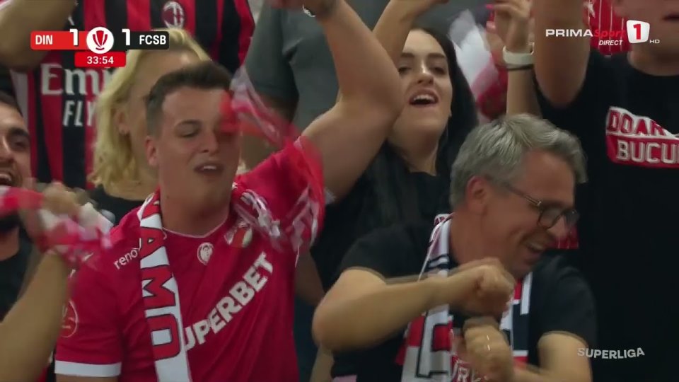 Fotbal: Dinamo a câştigat derbyul CU FCSB | VIDEO