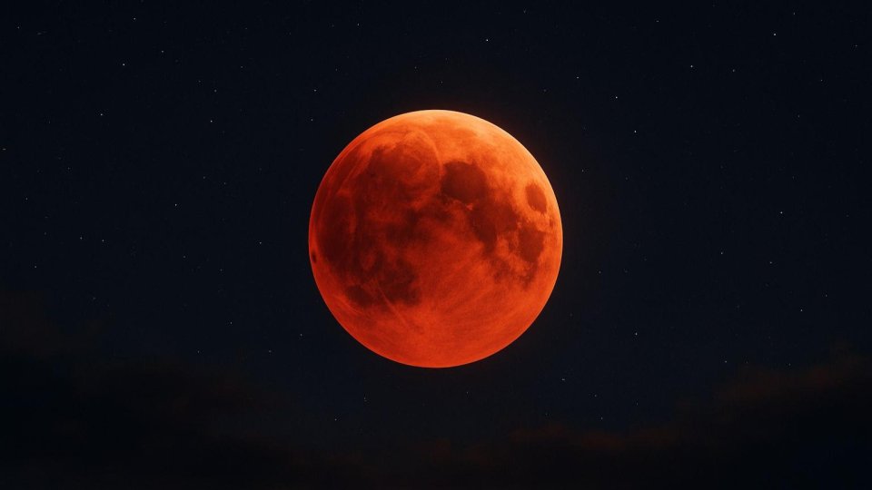 Eclipsa lunară totală și „Luna Sângerie” de duminică, vizibile și în România