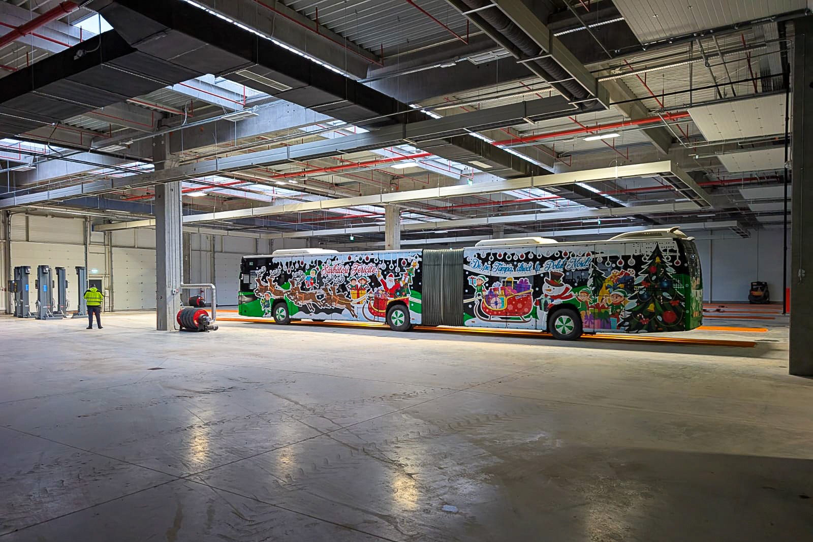 Garaj pentru autobuze electrice /