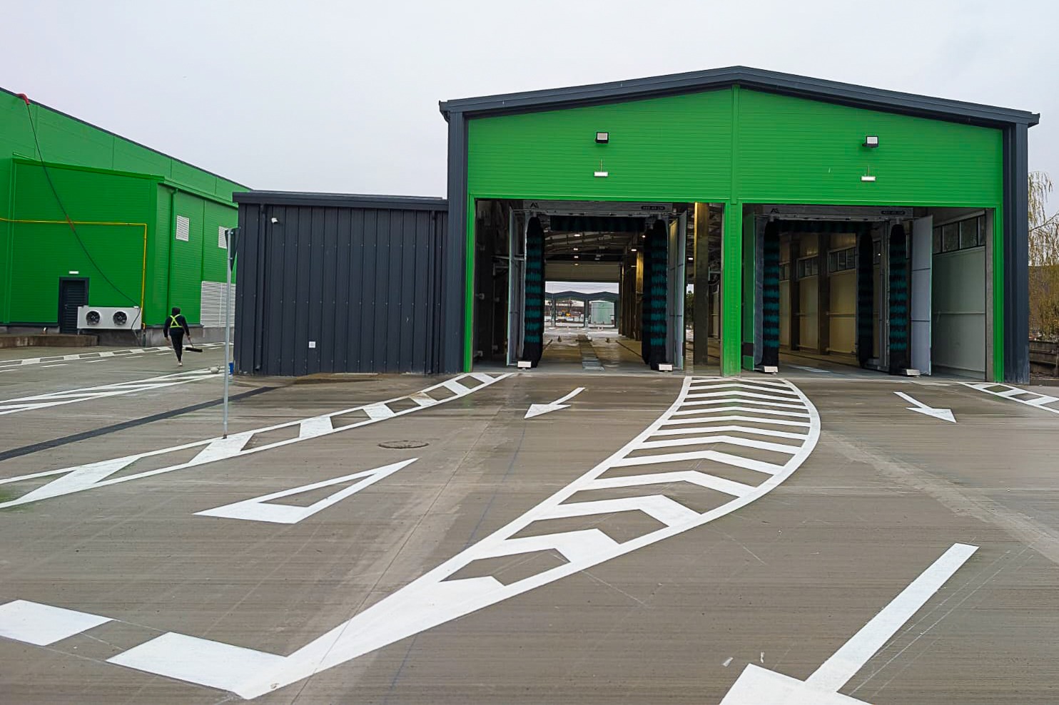 Garaj pentru autobuze electrice /