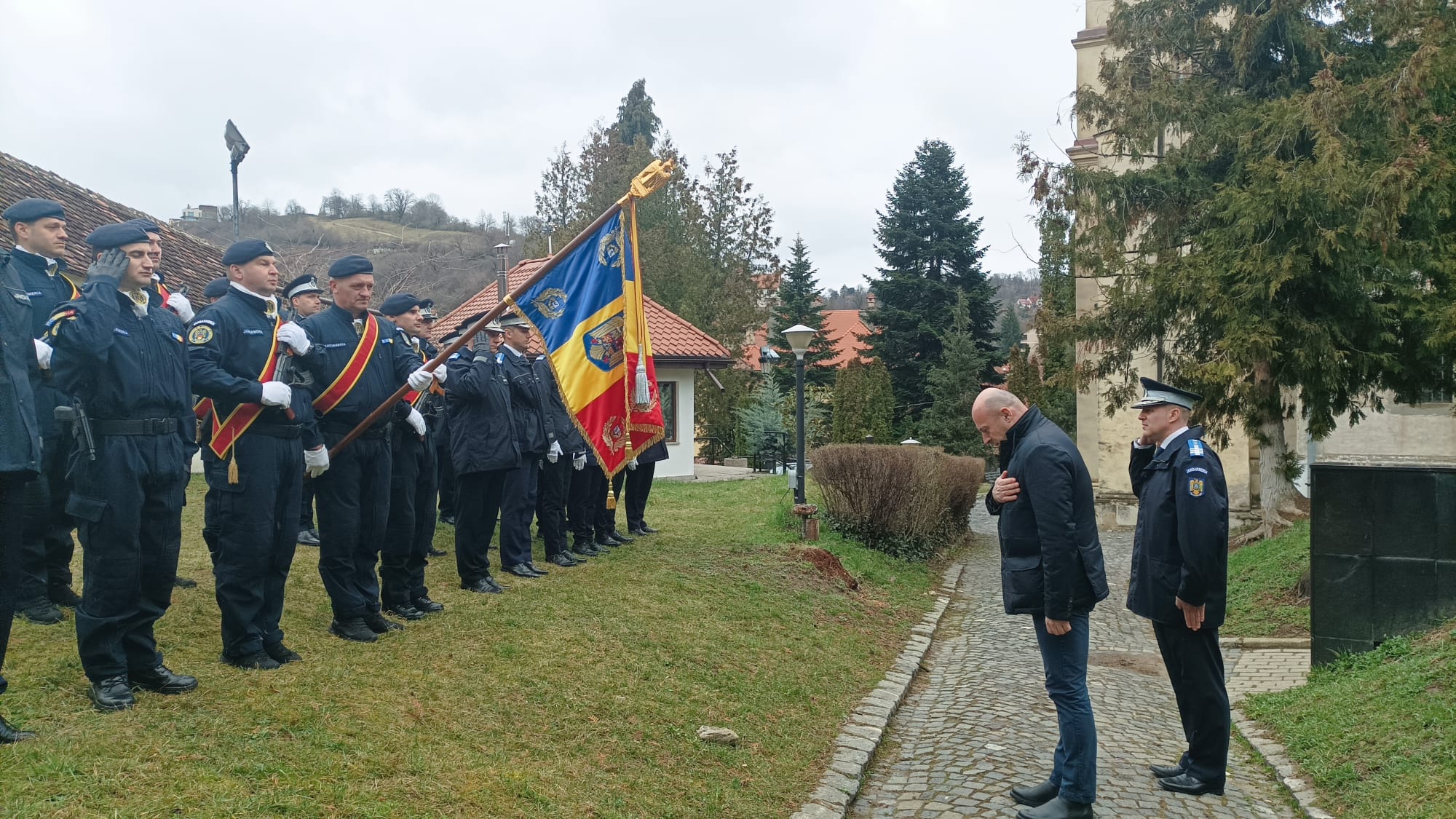 Ceremonial la mormântul lui Nicolae Titulescu /