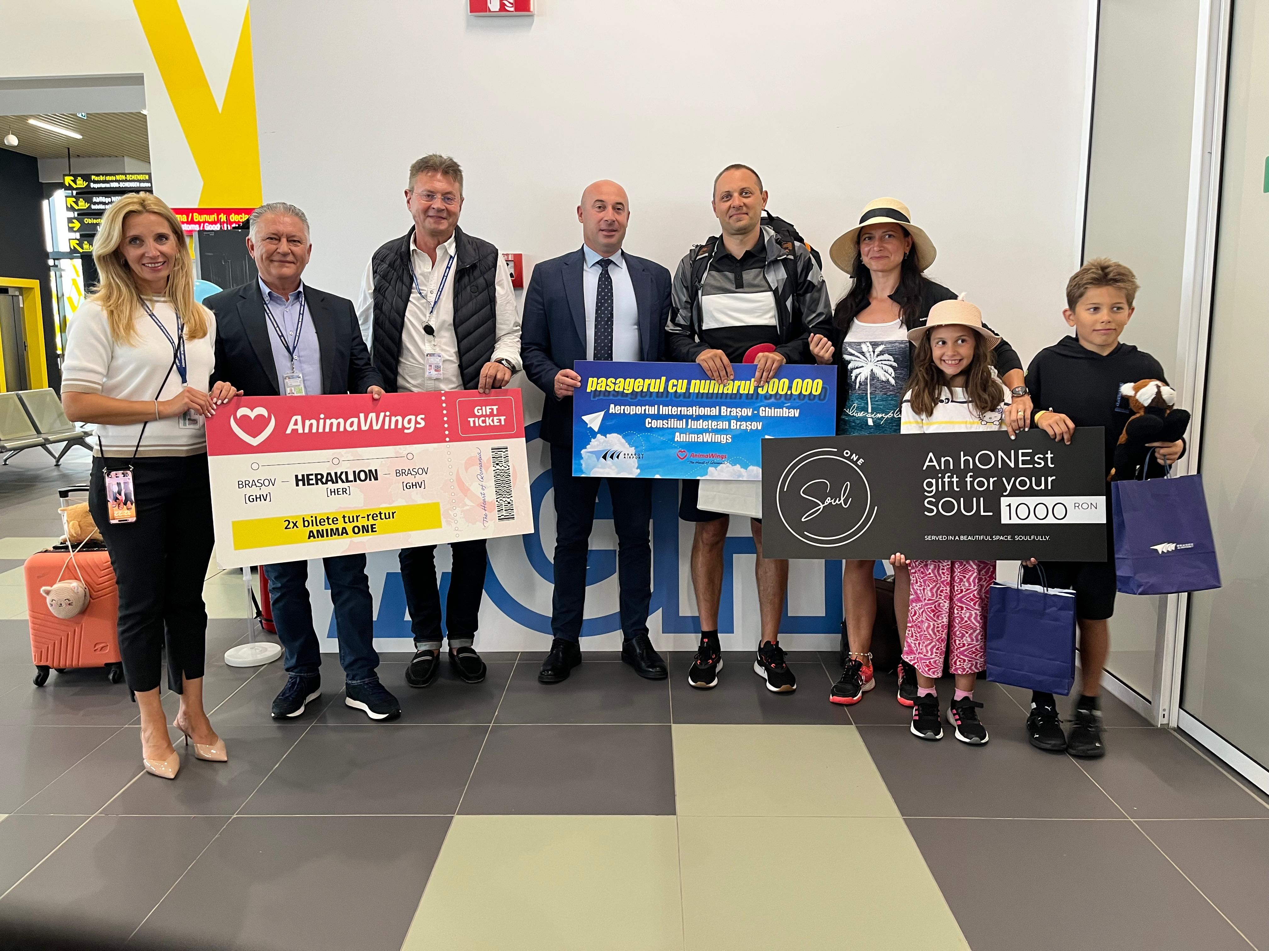 Moment festiv pe Aeroportul Brașov /