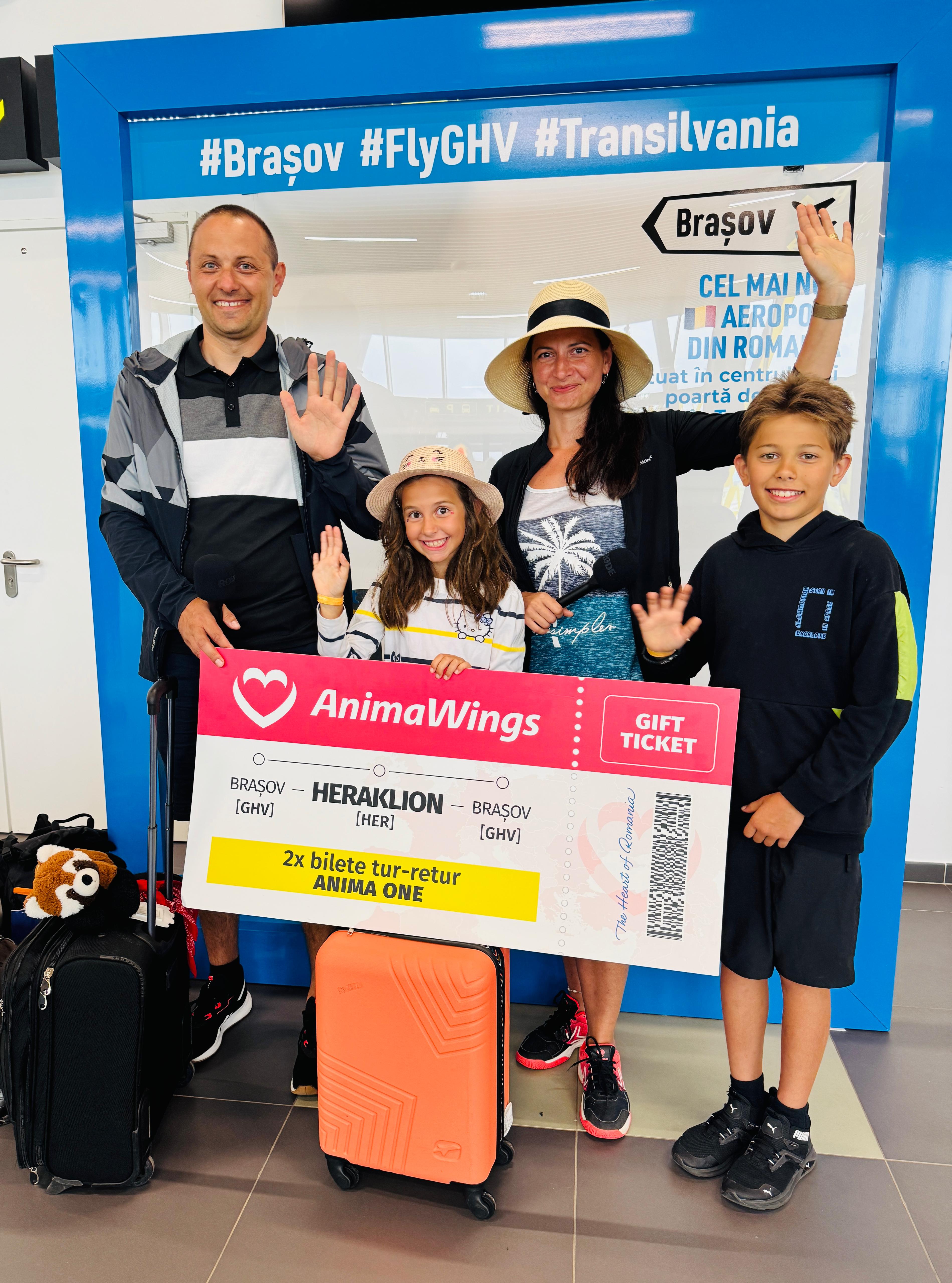 Moment festiv pe Aeroportul Brașov /