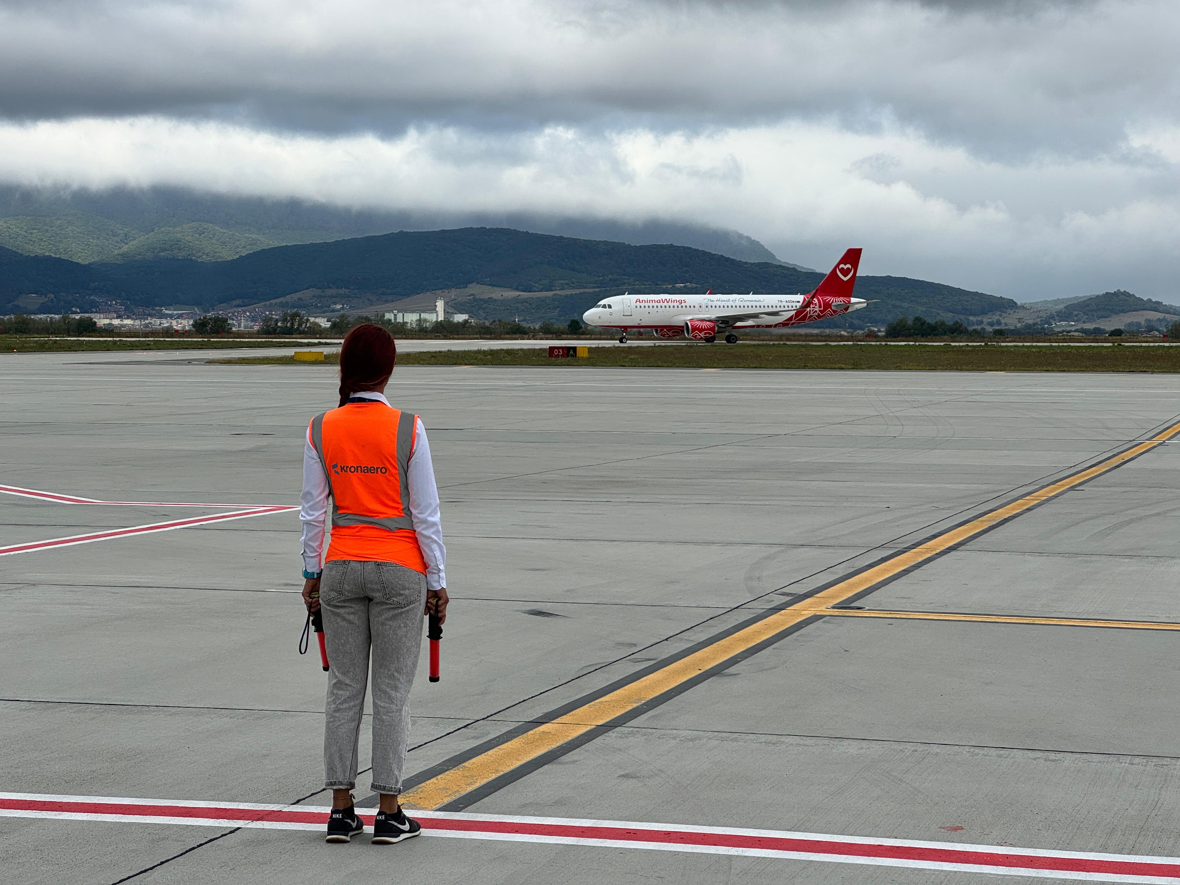 Moment festiv pe Aeroportul Brașov /