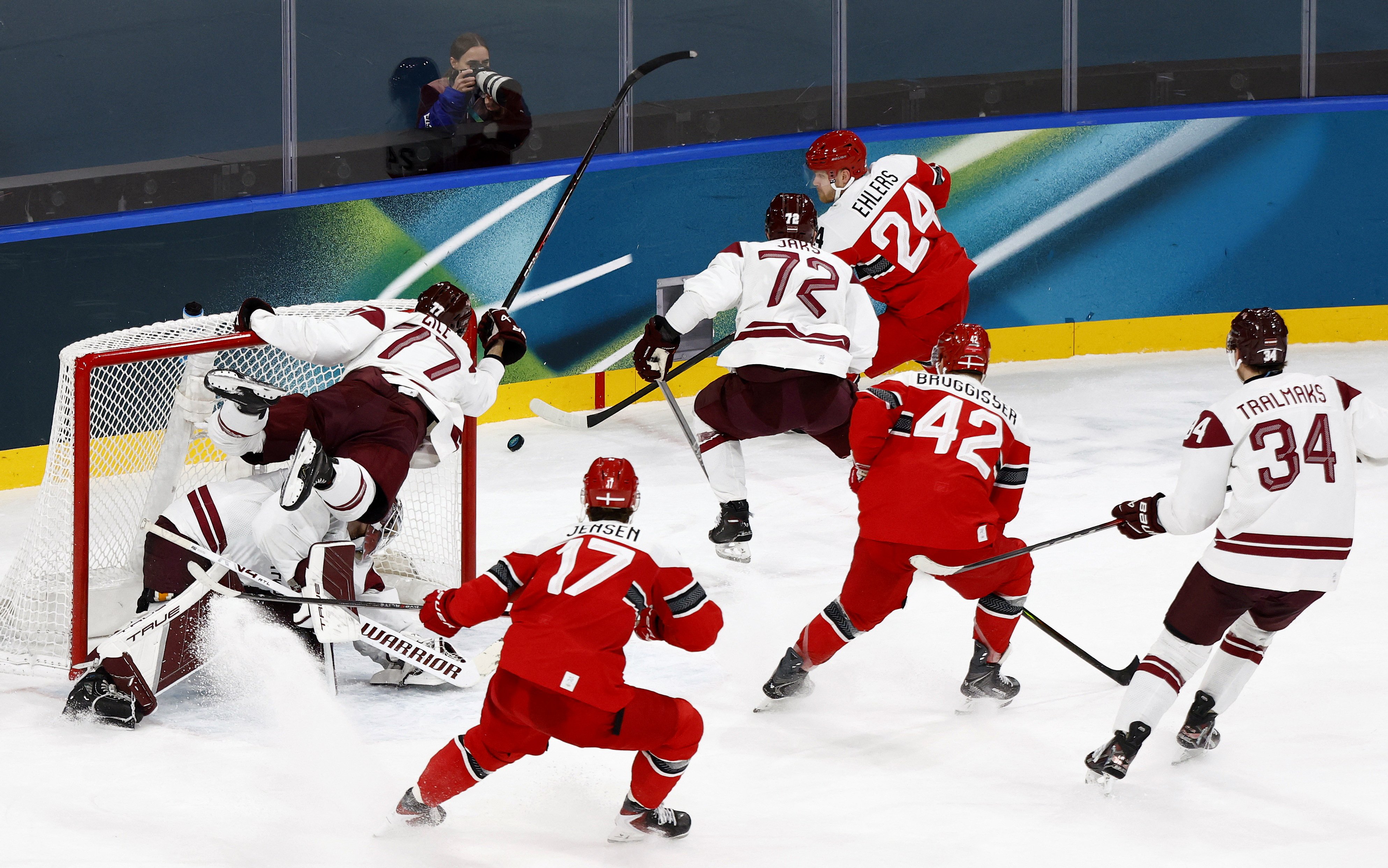 Hochei. Danemarca vs Letonia